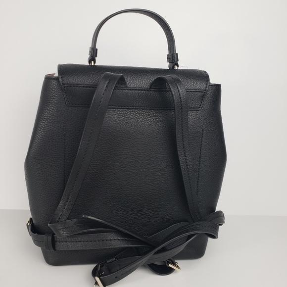 Kate Spade Hayes Medium Leather BLACK Backpack - Picture 5 of 6